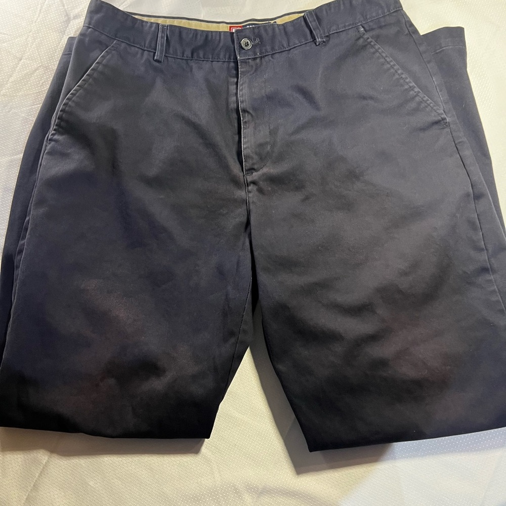 NWOT Chaps Navy Blue Mens Dress Pants SIZE 34